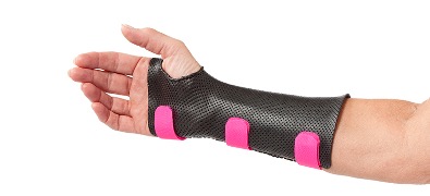 Cast for a broken wrist joint