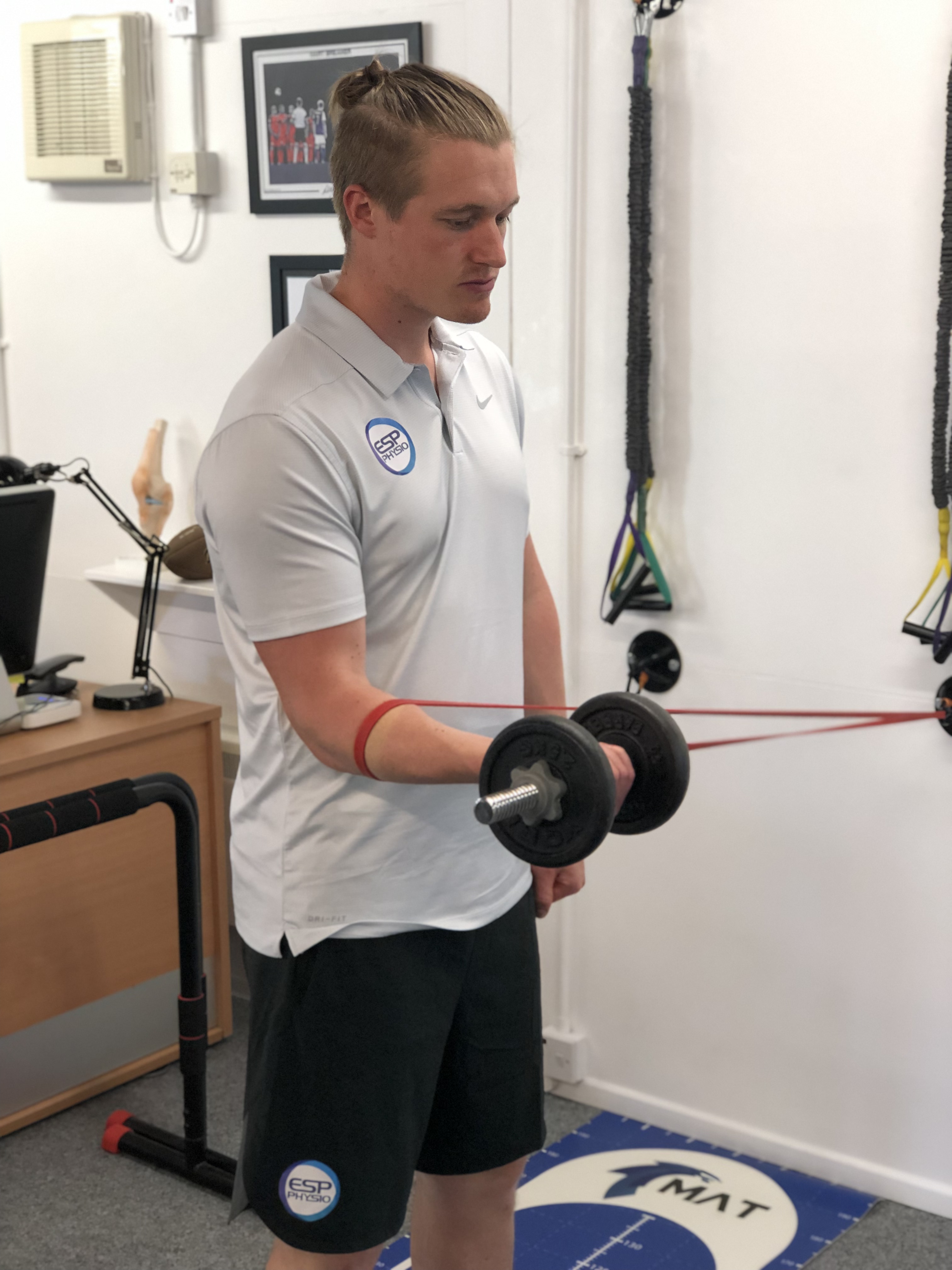 Mobilisation with movement medial radius glide stage 1